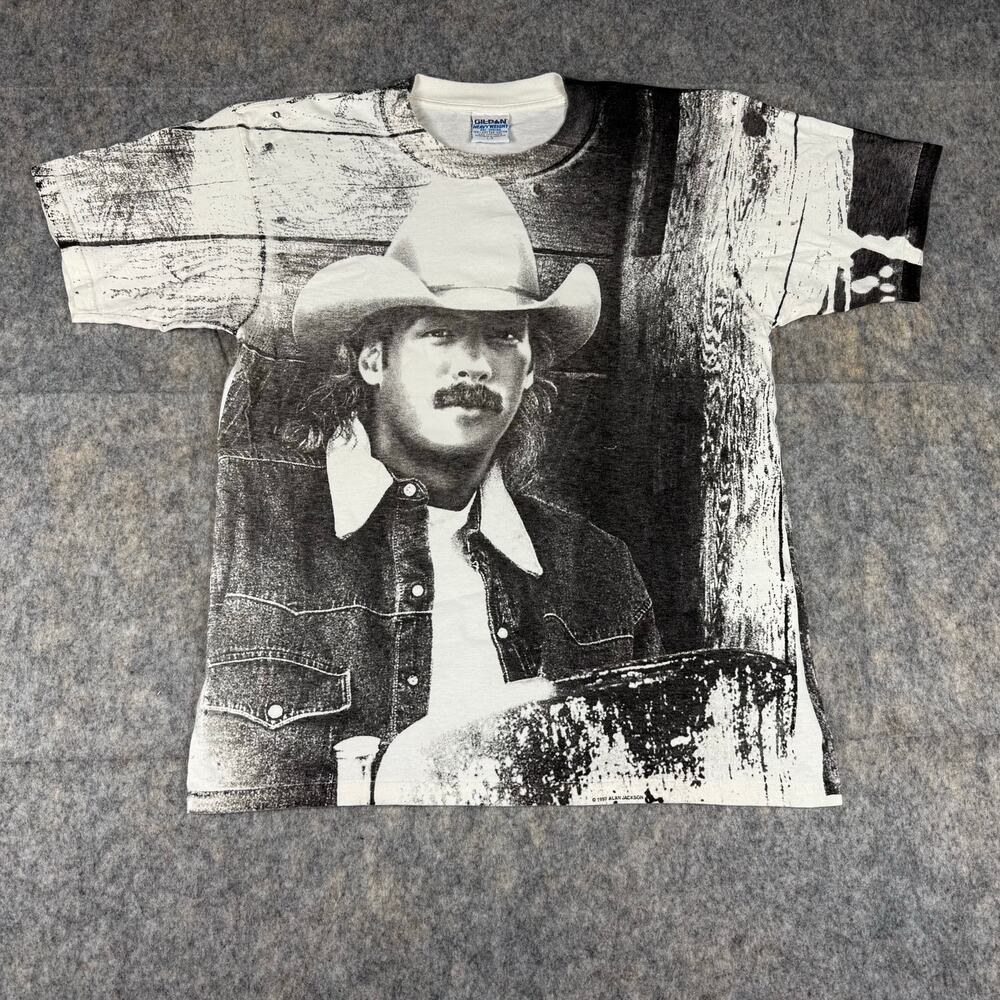 Vintage Alan Jackson 1997 All Over Print T-Shirt